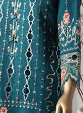 Romosh Embroidered Organza 3 Piece Stitched Suit RNPC25FE D-224-BLU